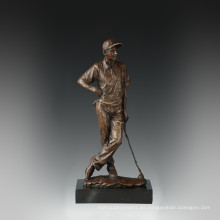 Deportes estatua estatua de ocio de golf de bronce Escultura TPE-839